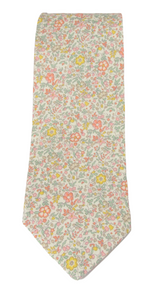 Katie & Millie Cream Cotton Tie Made with Liberty Fabric