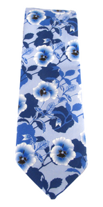 Pansy Dot Cotton Tie Made with Liberty Fabric