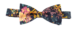 Coral Meadow Bow Tie Made with Liberty Fabric