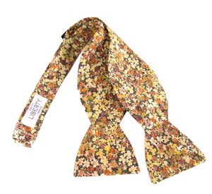 Arrietty Violet Self Tie Bow Tie Made with Liberty Fabric