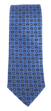 Blue & White Paisley Tie by Van Buck