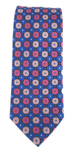 Blue & Pink Circles Patterned Tie by Van Buck
