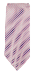 Pink Neat Patterned Tie by Van Buck
