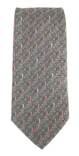 Silver Swirl Paisley Patterned Tie by Van Buck