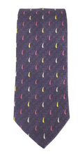 Purple Swirl Paisley Patterned Tie by Van Buck