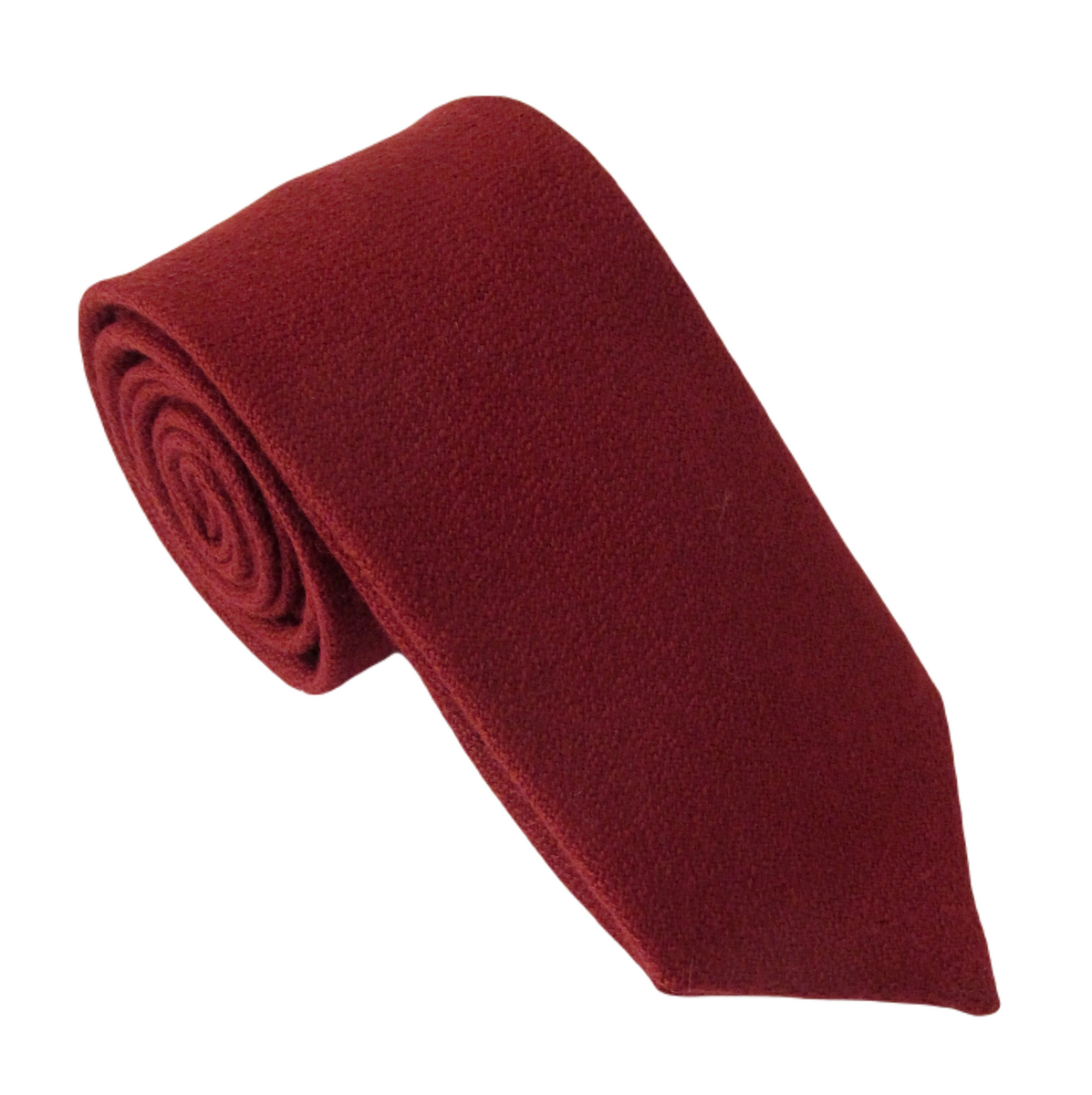 Wine Munropsun Wool Tie by Van Buck | Rust Wool Tie | Wool Tie ...