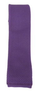 Purple Knitted Tie by Van Buck
