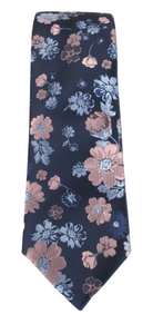Pink & Blue Floral Fancy Tie by Van Buck
