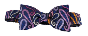 Van Buck Limited Edition Purple Paisley Silk Bow Tie