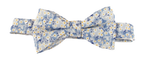 Mitsi Blue Bow Tie Made with Liberty Fabric