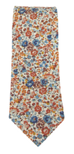 Emma & Georgina Orange Cotton Tie Made with Liberty Fabric