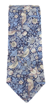 Strawberry Thief Blue Cotton Tie Made with Liberty Fabric
