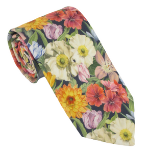 Melody Blooms Cotton Tie Made with Liberty Fabric