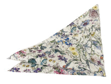 Wild Flowers Ivory Cotton Tie & Pocket Square Made with Liberty Fabric