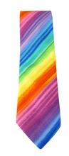 Striped Rainbow Cotton Tie by Van Buck