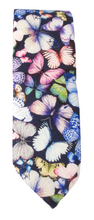 Pink Pastel Butterfly Cotton Tie by Van Buck