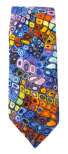 Psychedelic Scales Cotton Tie by Van Buck