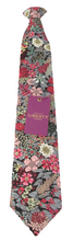 Ciara Grey Cotton Clip On Tie Made With Liberty Fabric