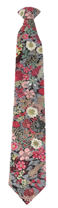 Ciara Grey Cotton Clip On Tie Made With Liberty Fabric