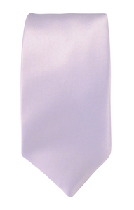 Light Lilac Satin Wedding Tie By Van Buck