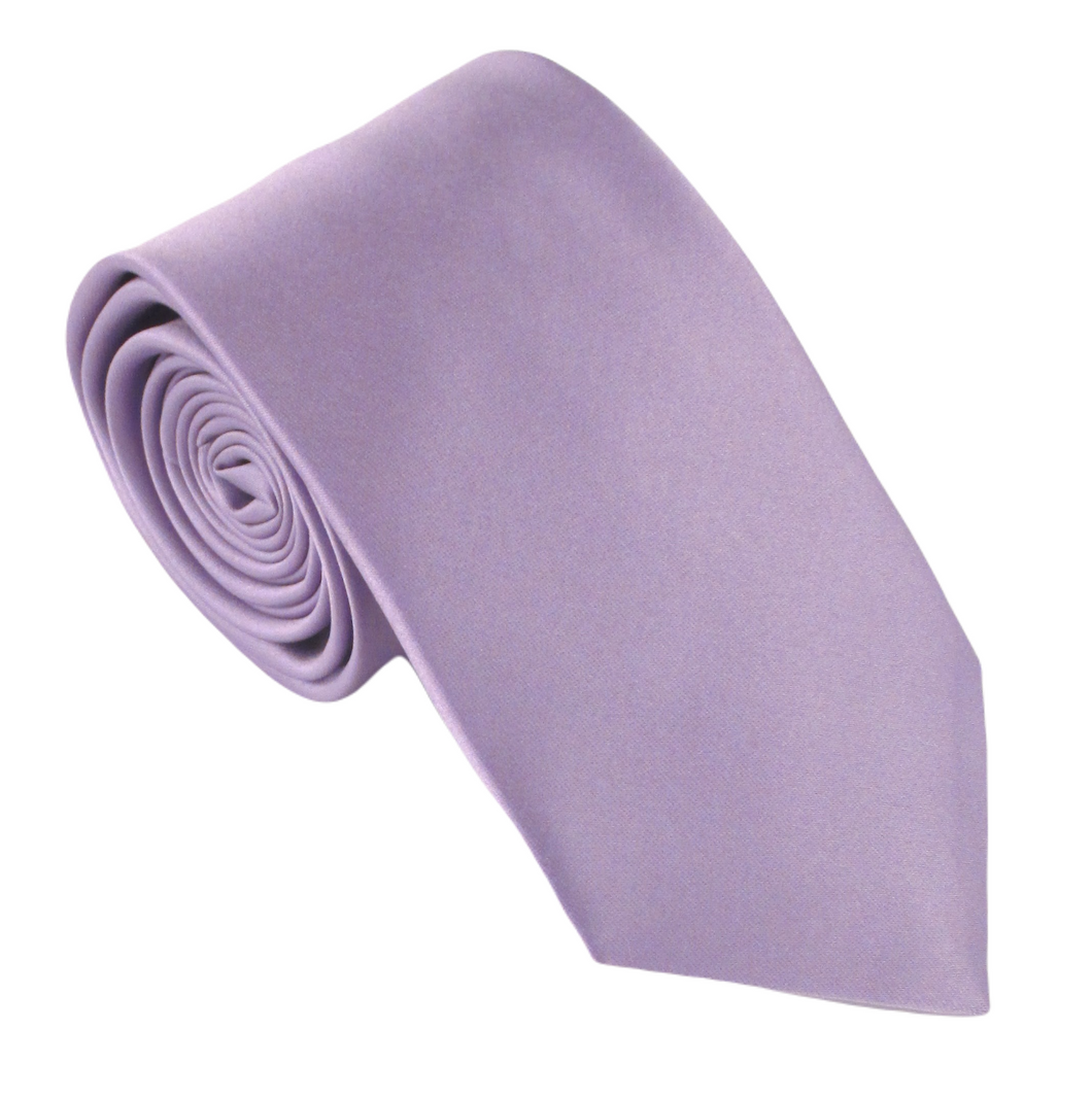 Lilac 19 Satin Wedding Tie By Van Buck