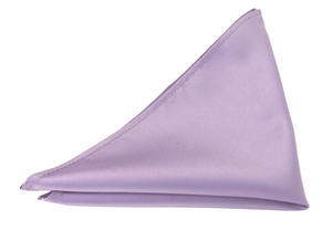 Lilac 19 Satin Wedding Tie and Pocket Square Set by Van Buck