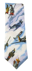 Warplanes Cotton Tie by Van Buck