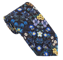 Mary Patricia Blue Cotton Tie Made with Liberty Fabric