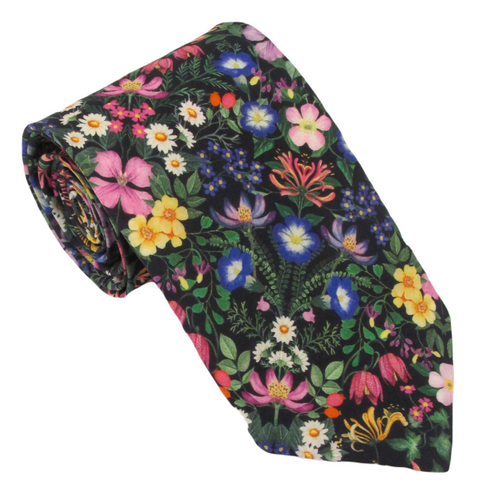 Mary Patricia Multi Cotton Tie Made with Liberty Fabric