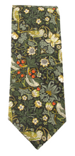 Strawberry Thief Forest Cotton Tie & Pocket Square Made with Liberty Fabric