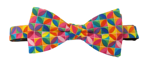 Geometric Rainbow Bow Tie by Van Buck