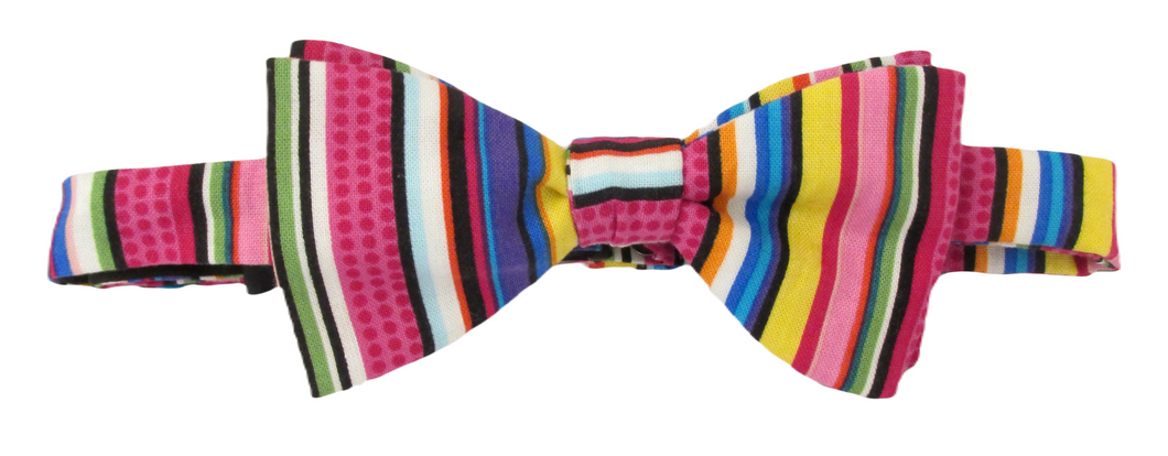 Multi Stripe Bow Tie by Van Buck