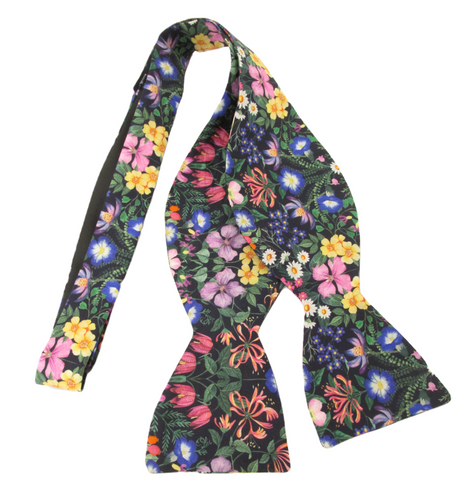 Mary Patricia Multi Cotton Self Tie Bow Tie Made with Liberty Fabric