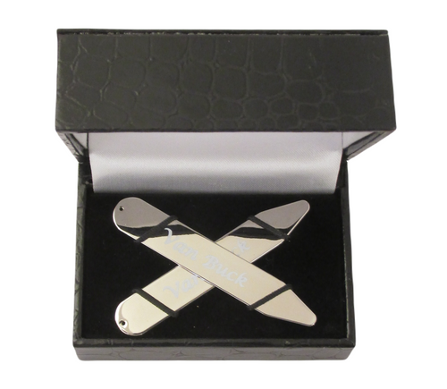 Silver Collar Stiffeners by Van Buck