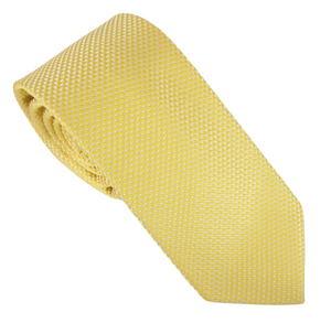 Yellow London Silk Wedding Tie by Van Buck