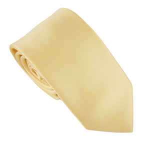 Deep Lemon Yellow 57 Satin Wedding Tie By Van Buck