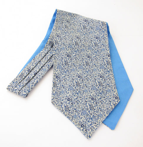 Katie & Millie Blue Cotton Cravat Made with Liberty Fabric