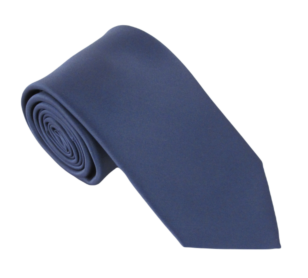 French Navy 3 Satin Wedding Tie by Van Buck