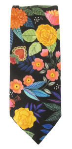 Garden Flowers Cotton Tie by Van Buck