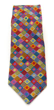 Van Buck Limited Edition Exclusive Multicoloured Squares Silk Tie