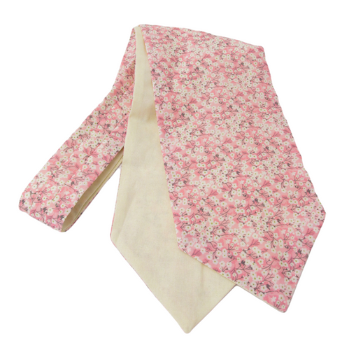 Mitsi Pink Cotton Cravat Made with Liberty Fabric