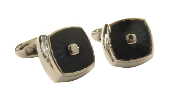 Van Buck Limited Edition Rounded Blue Cufflinks