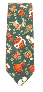 Festive Green Christmas Tie by Van Buck