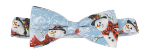 Snowman In A Snowstorm Bow Tie by Van Buck