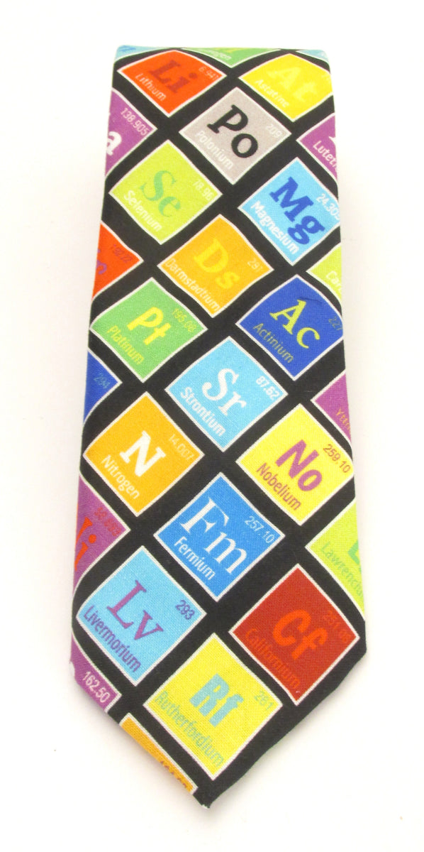 Periodic Table Science Tie Cotton Tie by Van Buck – Van Buck England