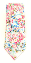 Oriental Blossom Cotton Floral Tie by Van Buck