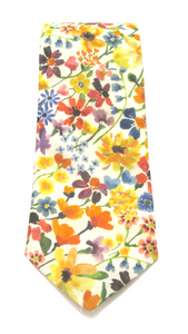 Dreams of Summer Multi Cotton Tie Made with Liberty Fabric