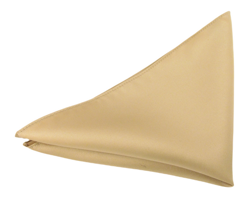 Deep Beige 12 Wedding Pocket Square by Van Buck