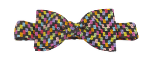 Van Buck Limited Edition Multicoloured Blocks Silk Bow Tie