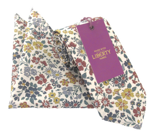 Annabella Cotton Tie & Pocket Square Made with Liberty Fabric